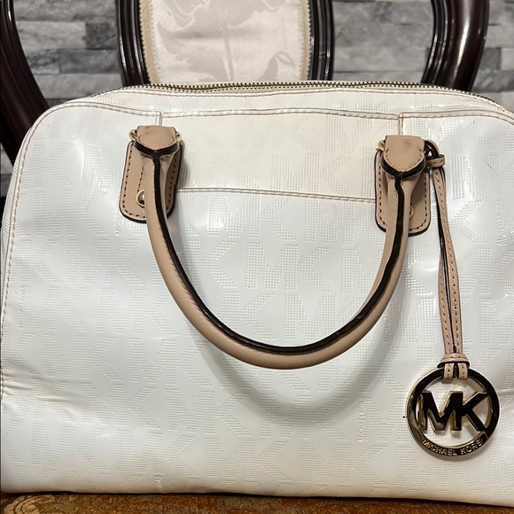 Michael Kors Handbags - Michael Kors White and Tan Women's Bag